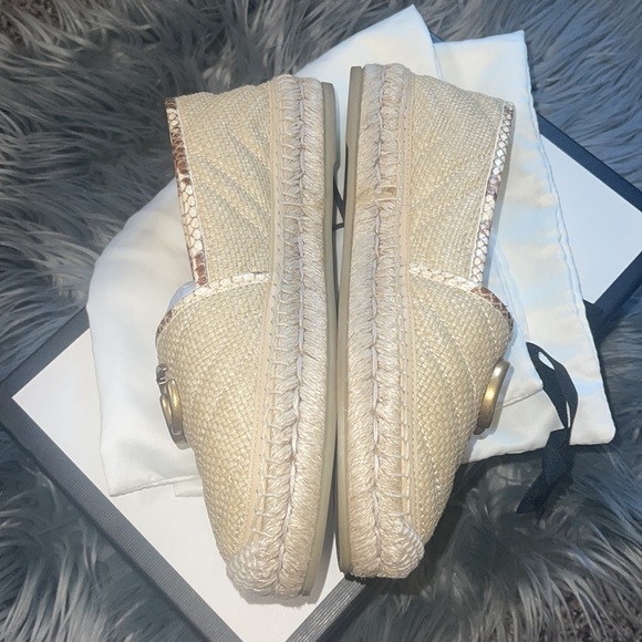 Gucci Espadrilles GG Chevron Raffia - Picture 3 of 5
